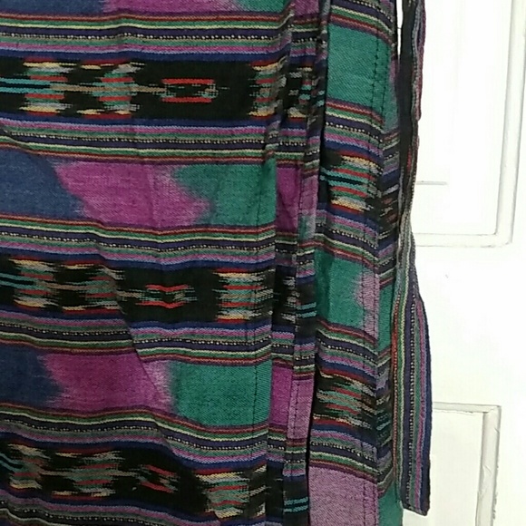 Honduran boho ikat wrap skirt - Picture 3 of 3